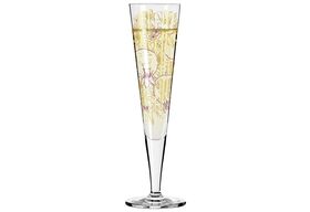 RC RITZENHOFF CRISTAL Champagnerglas 'Goldnacht' #31