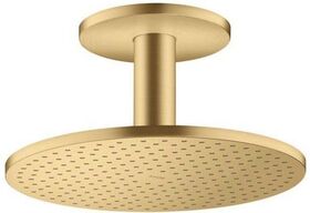 Kopfbrause 300 2jet AXOR Deckenmontage brushed gold optic