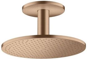 Kopfbrause 300 2jet AXOR Deckenmontage brushed red gold