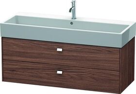 Duravit Waschtischunterbau BRIOSO Griffe chr 442x1184x459mm NB dunkel