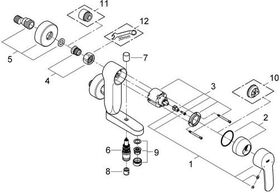 Grohe EH-Wannenb EUROSTYLE C VERTICA 1/2Zoll chr