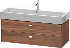 Duravit Waschtischunterbau BRIOSO Griffe chr 442x1184x459mm nussbaum natur