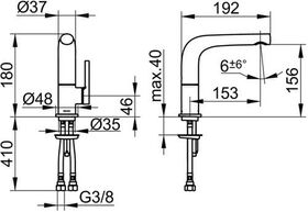 Keuco EH-WT-MI 150 EDITION 400 schw o ZAG Sw-chr geb