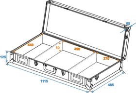 ROADINGER Universal-Konsole DI-1 2xCD/1xM-19 sw