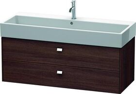 Duravit Waschtischunterbau BRIOSO Griffe chr 442x1184x459mm Kast. dunkel