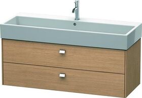 Duravit Waschtischunterbau BRIOSO Griffe chr 442x1184x459mm europ. eiche