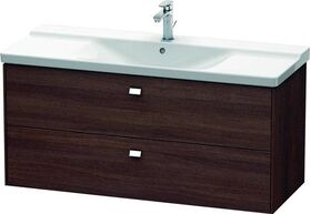 Duravit Waschtischunterbau BRIOSO Griffe chr 561x1220x479mm Kast. dunkel