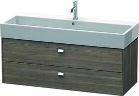 Duravit Waschtischunterbau BRIOSO Griffe chrom 442x1184x459mm pine terra