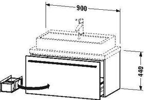 Duravit Konsolenunterschrank X-LARGE 440x900x478mm weiß hochglanz