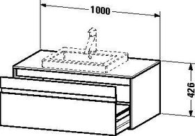 Duravit Waschtischunterbau KETHO 550x1000x426mm weiß matt