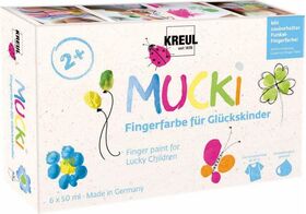 MUCKI Fingerfarbe Glückskinder 6x50ml