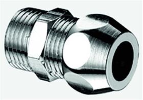 SCHELL Gerade-Verschraubung mit Außengewinde, chrom 3/8Zollx8mm - VPE: 20