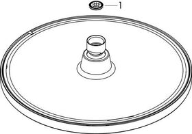 HG Kopfbrause CROMETTA S 240 1 JET Low Pressure, DN 15 chrom