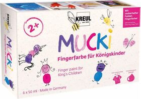 MUCKI Fingerfarbe Königskinder 6x50ml