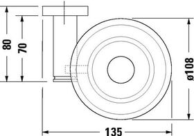 Duravit Seifenhalter D-CODE mit Schale rechts chrom