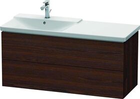 Duravit Waschtischunterbau L-CUBE 1220x481x555mm nussbaum gebürstet