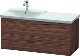 Duravit Waschtischunterbau L-CUBE 1220x481x555mm nussbaum dunkel