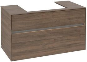 V&B Waschtischunterschrank COLLARO 100x54,8x50cm WT mttg m LED-B. Ar Oak