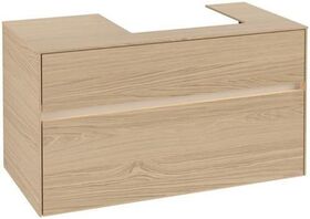 V&B Waschtischunterschrank COLLARO 100x54,8x50cm WT re m LED-B. Nordic Oak