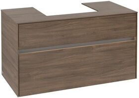 V&B Waschtischunterschrank COLLARO 100x54,8x50cm WT mttg m LED-B. Ar Oak