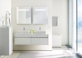 Duravit Halbhochschrank KETHO 360x500x880mm Anschlag links weiß matt