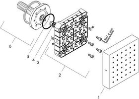 Brausemodul AXOR STARCK SHOWERCOLLECTION DN 15, 12x12 chrom