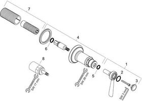 Abstellventil AXOR MONTREUX DN 15/DN 20 UP m HGri bru black chrome