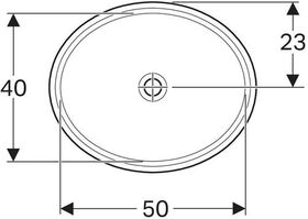 Geberit Unterbauwaschtisch VariForm ov 560x460mm o HL ohne Überlauf weiß