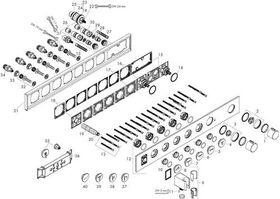 Thermostatmodul SELECT 670/90 AXOR f 5 Verbr Unterputz polished gold optic