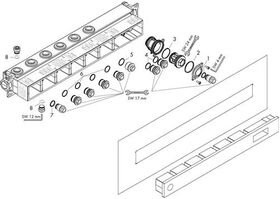 Grundkörper AXOR für Thermostatmodul Select 4 Verbraucher