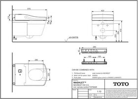 TOTO NEOREST EW Washlet Dusch-WC 2.0 für NEOREST EW Wand-WC we