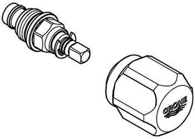 Grohe Oberteil WAS-Griff 3/8 chr