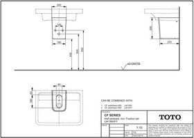 TOTO CF Halbsäule 295x200x290mm we