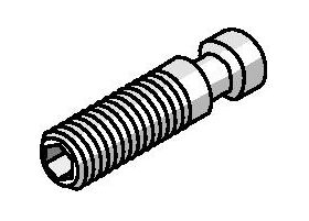 Spannschraube Gr.T15 f.TCMT 16/SCMT 12 z.Fasenfräser PROMAT