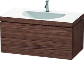 Duravit Möbelwaschtisch DARLING NEW 1000x540mm o ÜL 1 HL nussbaum dunkel