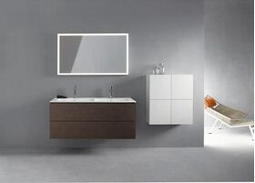 Duravit Halbhochschrank L-CUBE 700x363x800mm weiß matt