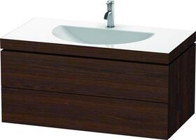 Duravit Möbelwaschtisch DARLING NEW 1000x540mm o ÜL 1 HL nussbaum gebürstet