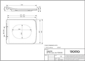 TOTO SP WC-Sitz abnehmbar, mit Absenkautomatik we