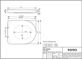 TOTO NC WC-Sitz abnehmbar we