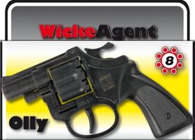 8er Agentenrevolver Olly 12,7cm, Box