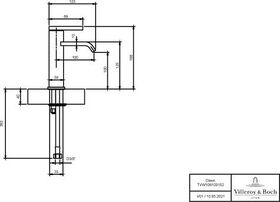 VB Einhebel-WT-Armatur Dawn 38x166x123mm o Ablaufgarnitur Brushed Nickel Matt