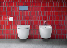 Duravit WWC ME by Starck COMPACT RIMLESS ti. 370x480mm HG weiß/weiß seidenmatt