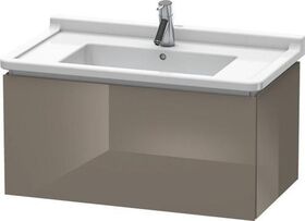 Duravit Waschtischunterbau L-CUBE 469x820x408mm flannel grey hochglanz