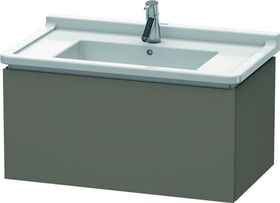 Duravit Waschtischunterbau L-CUBE 469x820x408mm flannel grey seidenmatt