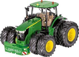 John Deere 7290R mit Doppelreifen und Bl