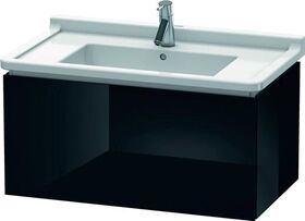 Duravit Waschtischunterbau L-CUBE 469x820x408mm schwarz hochglanz