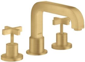 3-Loch-Wannenrandarmatur AXOR CITTERIO DN 15 m Kreuzgriffen brushed gold optic