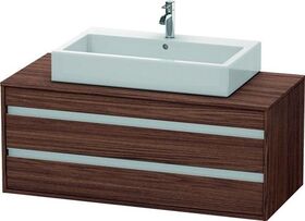 Duravit Waschtischunterbau KETHO 550x1200x496mm nussbaum dunkel