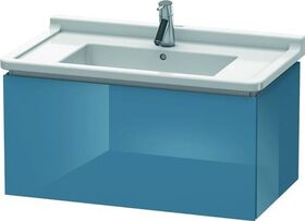 Duravit Waschtischunterbau L-CUBE 469x820x408mm stone blue hochglanz