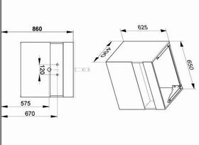 Keuco Waschtischunterbau STAGELINE 650x625x490mm vulkanit